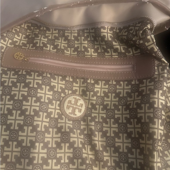 Tory Burch Cream Hobo Bag with Gold Accents - Picture 8 of 9